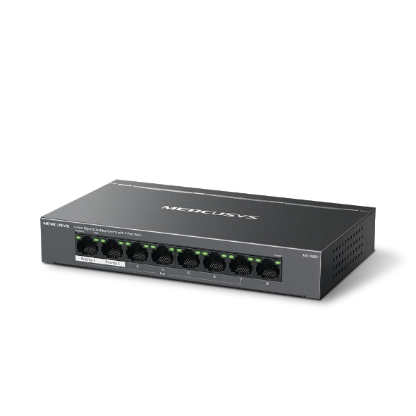 MERCUSYS MS110P 10-Port 10/100Mbps Desktop Switch with 8-Port PoE+