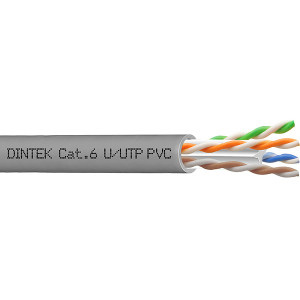 Dintek 1101-04304/1101-04305 PowerMAX 4P Cat.6 U/UTP 24AWG PVC Cable Box - 305m (Color - Gray/Blue)