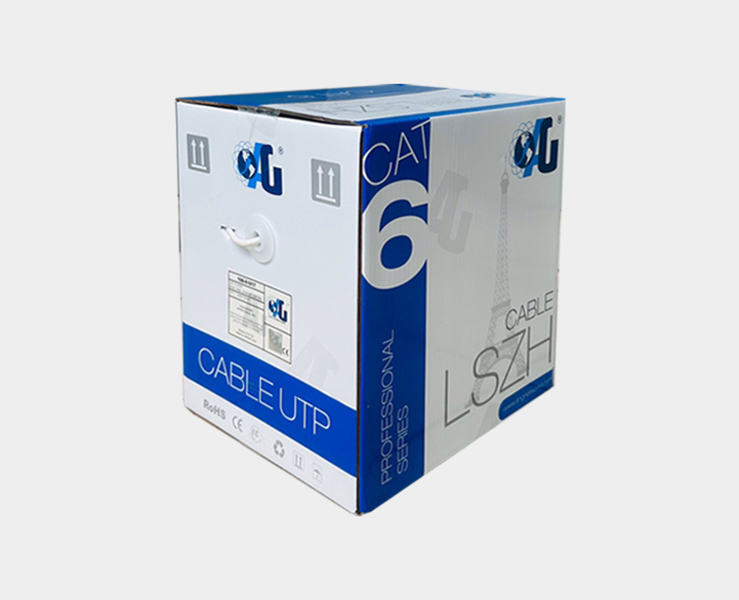 A&G CAT 6 UTP 23 AWG Network Cable Box 305m LSZH 108-61021