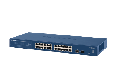 Netgear GS724T 24-Port Gigabit Ethernet Smart Switch with 2 SFP Ports