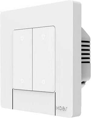 MOES Star Ring Smart Dimmer Switch ZS-SR-EUD2 - 2 Gang - Live + Neutral