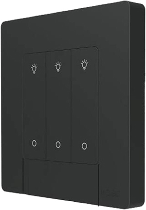 MOES Star Ring Smart Dimmer Switch ZS-SR-EUD3 - 3 Gang - Live + Neutral